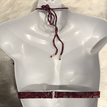 Load image into Gallery viewer, Tavik+ Lily Triangle Swim Top Lap of Luxury Red Size Medium