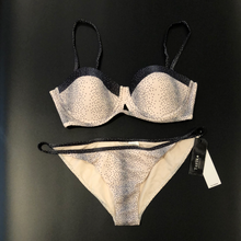 Load image into Gallery viewer, Tavik+ Corsica Swim top and matching Antic Full Swim Bottoms Tapioca Percy Dot Size Lg