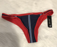 Load image into Gallery viewer, Tavik+ Kendra Swim Bottom Print Evening Blue Stripe Size Medium