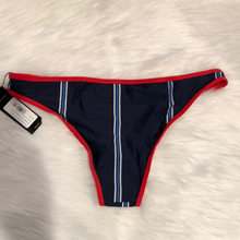 Load image into Gallery viewer, Tavik+ Kendra Swim Bottom Print Evening Blue Stripe Size Medium