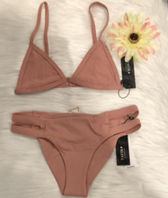 Load image into Gallery viewer, Tavik+ Jett Triangle Top With Matching Chloe Full Bottoms Rose Dawn Size X-Small