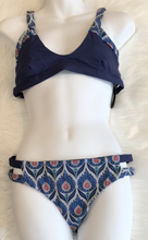 Load image into Gallery viewer, Tavik+ Coco Halter Swim Top Monaco White Sand with Matching Full Swim Bottoms Size Lg