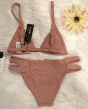 Load image into Gallery viewer, Tavik+ Jett Triangle Top With Matching Chloe Full Bottoms Rose Dawn Size X-Small