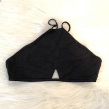 Load image into Gallery viewer, Tavik+ Rylan Halter Top Studded Black Beaded Size Large