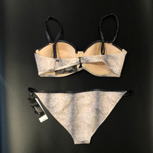 Load image into Gallery viewer, Tavik+ Corsica Swim top and matching Antic Full Swim Bottoms Tapioca Percy Dot Size Lg