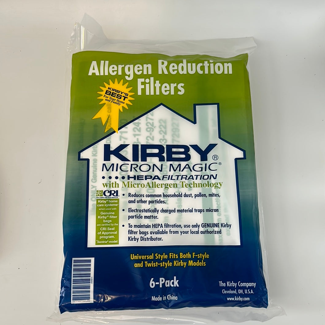 Kirby Micron Magic Allergen Reduction Filters Bundle (12 all together)