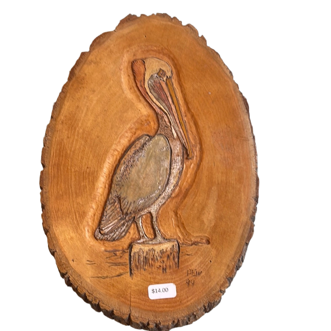 Hanging Wood Pelican