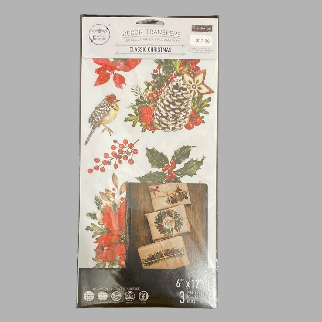 Classic Christmas Decor Transfers