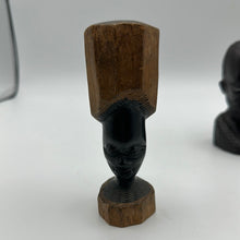 Load image into Gallery viewer, Vintage African Ebony Wood Busts Set 4
