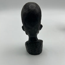 Load image into Gallery viewer, Vintage African Ebony Wood Busts Set 4
