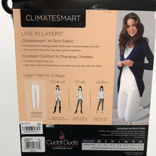 Load image into Gallery viewer, Cuddl Duds White Leggings CLIMATESMART Size Small
