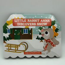 Load image into Gallery viewer, Pop Up Cardboard Christmas Book Little Rabbit Anna Discovers Snow
