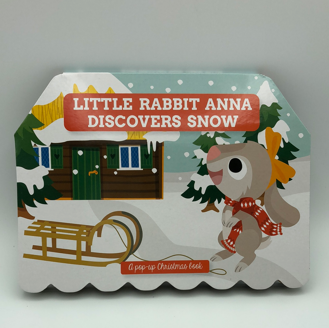 Pop Up Cardboard Christmas Book Little Rabbit Anna Discovers Snow