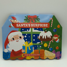 Load image into Gallery viewer, Pop Up Cardboard Christmas Book Santa&#39;s Surprise
