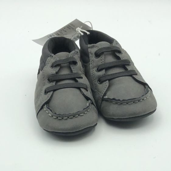 Baby Boy Grey Soft Sneaker High Top Style Size 6-12 Months