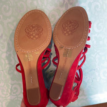 Load image into Gallery viewer, Vince Camuto Red Sandal
