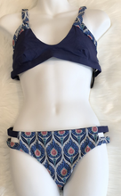 Load image into Gallery viewer, Tavik+ Coco Halter Swim Top Monaco White Sand with Matching Full Swim Bottoms Size Lg
