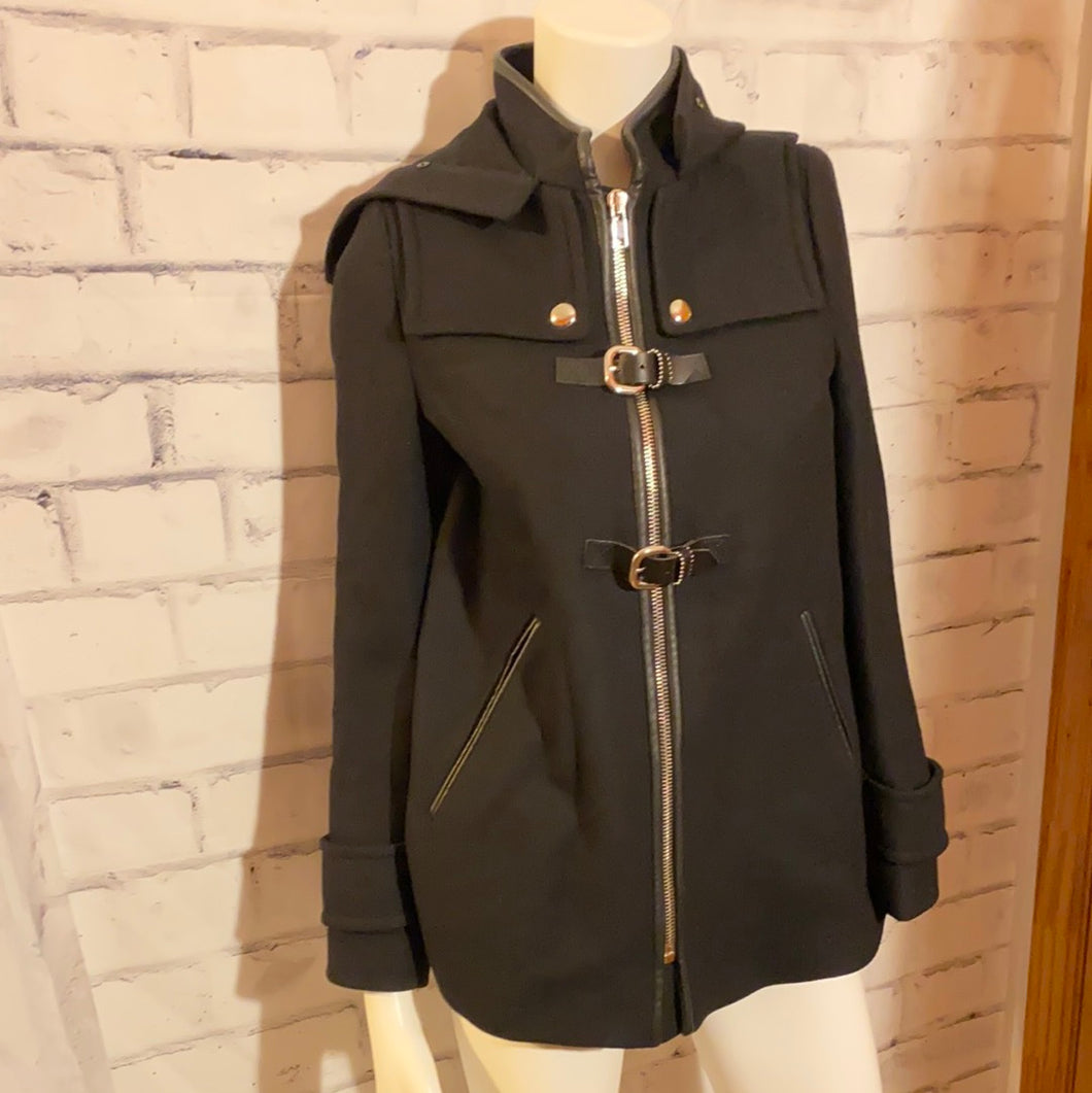 Zara Woman Black Coat Size Small