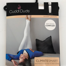 Load image into Gallery viewer, Cuddl Duds White Leggings CLIMATESMART Size Small
