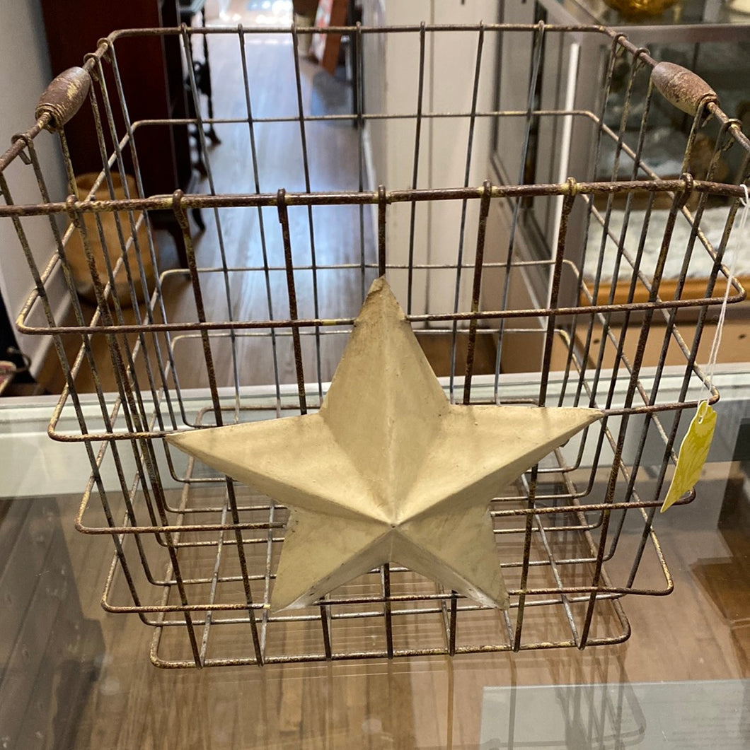 Wire Basket with Star