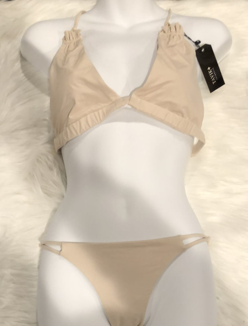 Tavik+ Asher Swim Matching Bikini Set Tapioca Size Medium