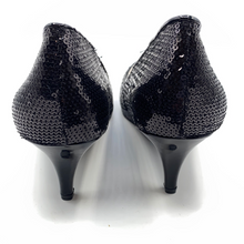 Load image into Gallery viewer, Annie Black Sparkle High Heels Size 11 M
