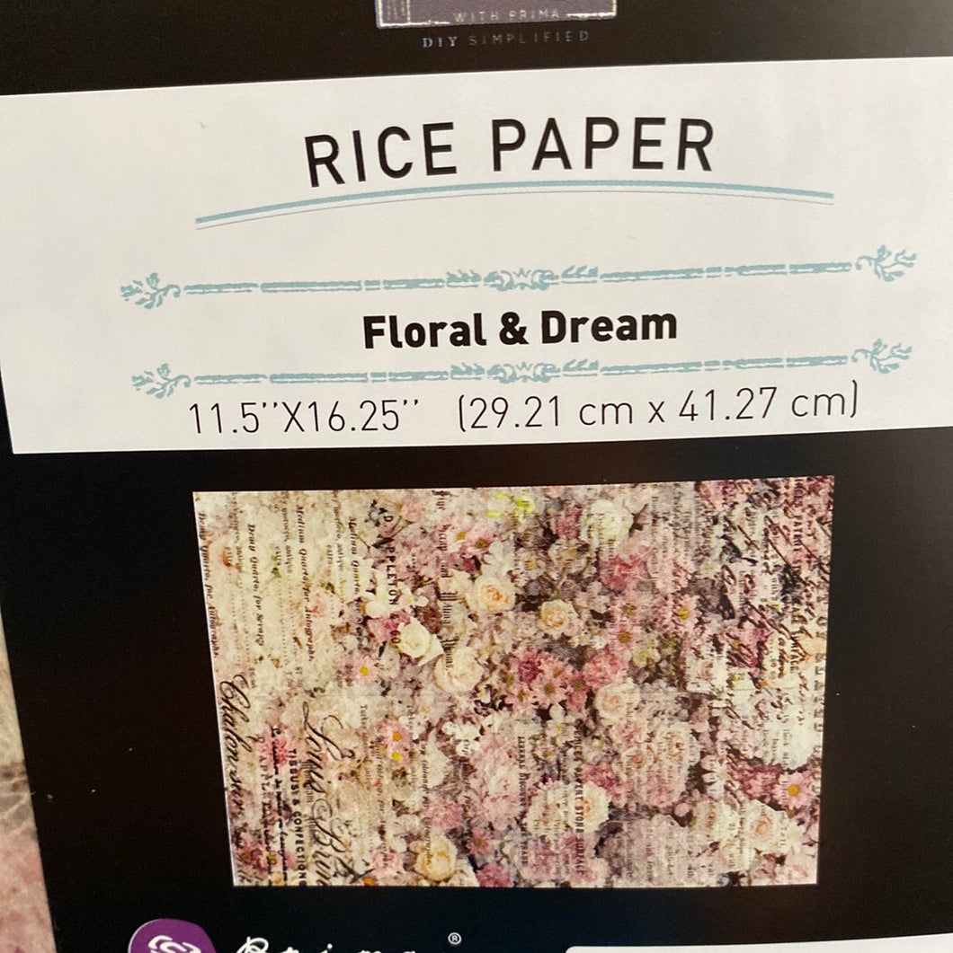 Re-Design Rice Paper Floral & Dream
