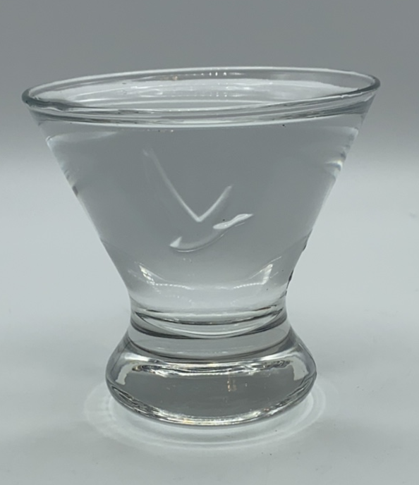 Barware Grey Goose Martini Glass Stemless Set of 4