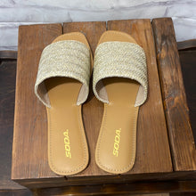 Load image into Gallery viewer, Soda Silver Sandals
