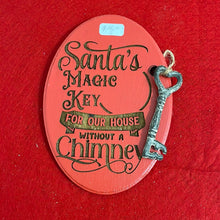 Load image into Gallery viewer, Oval Santa Magic Key
