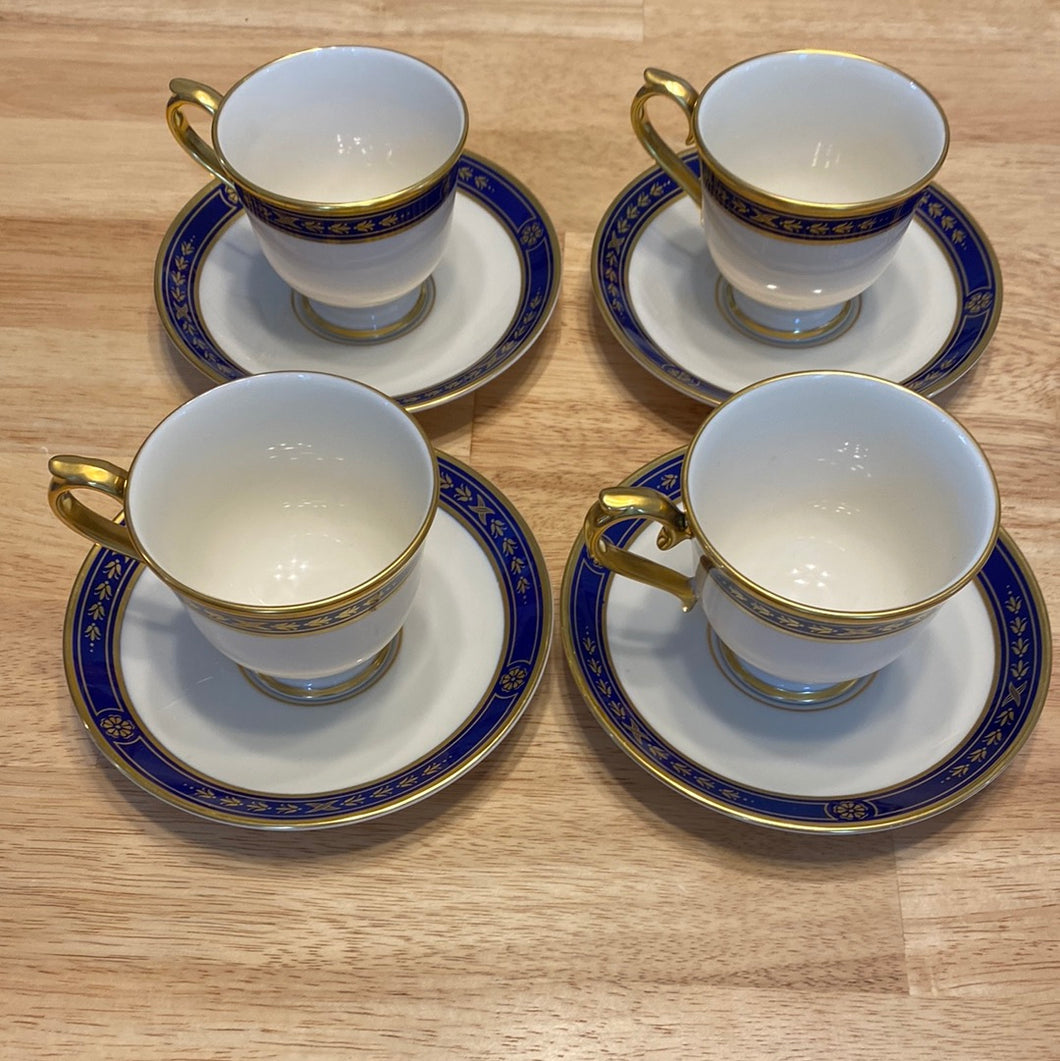 #106 Winslow Castle by LENOX Cup and Saucer Set of 4