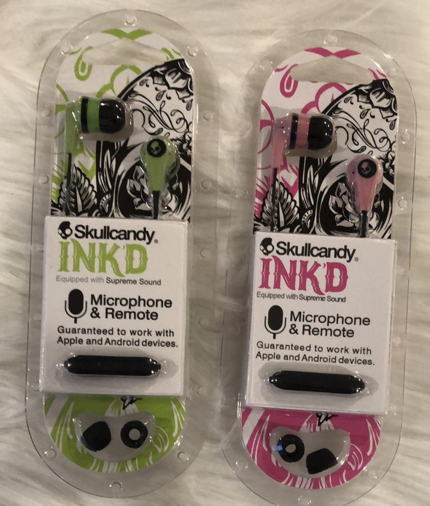Skullcandy INK'D Ear Buds Equipped with Supreme Sound Microphone and Remote