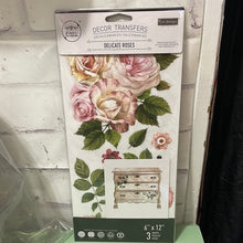 Load image into Gallery viewer, Delicate Roses Decor Transfer
