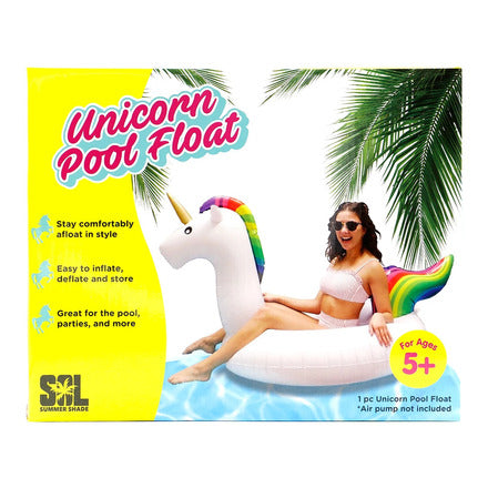 Unicorn Pool Float Raft For Adults & Kids